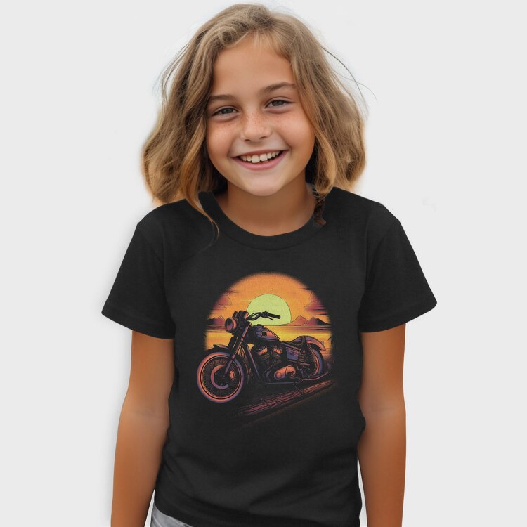 Motorcycle Sunset, Tricou Copii
