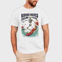 Riding Waves Feeling Alive, Tricou Barbati (Unisex)