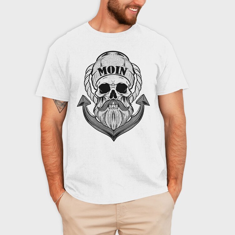 Sailor Skull, Tricou Barbati (Unisex)