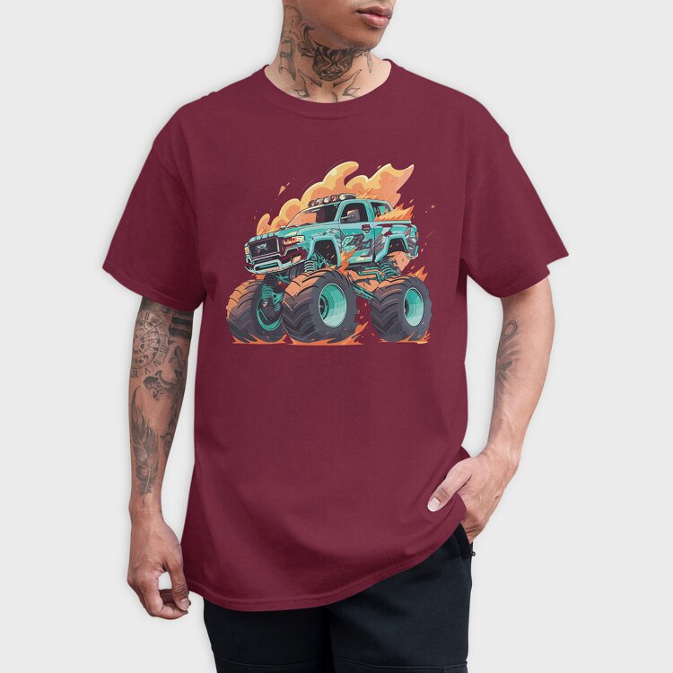 Monster Truck, Tricou Barbati (Unisex)
