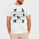 Music Staff Dogs, Tricou Barbati (Unisex)