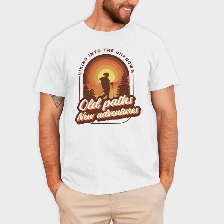 Old Paths New Adventures, Tricou Barbati (Unisex)