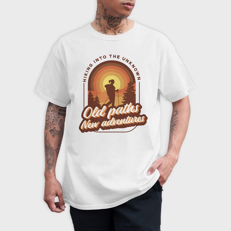 Old Paths New Adventures, Tricou Barbati (Unisex)