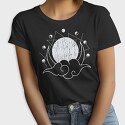 Moon Phases Monochrome, Tricou Femei