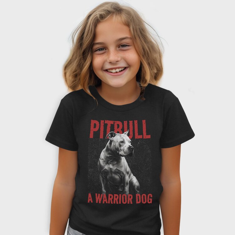 Pitbull Warrior Dog, Tricou Copii