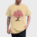 Sakura Tree Watercolor, Tricou Barbati (Unisex)