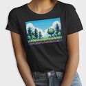 Pixel Art Landscape, Tricou Femei