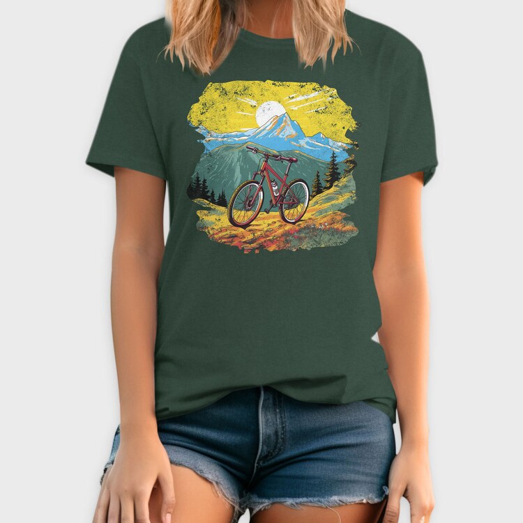 Mountain Bike Sun, Tricou Barbati (Unisex)