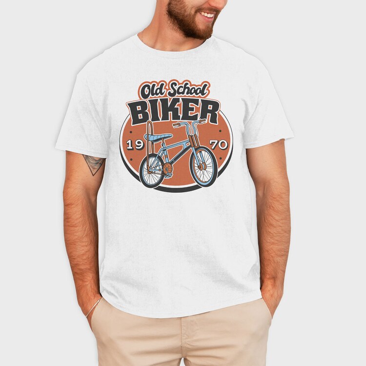 Old School Biker, Tricou Barbati (Unisex)