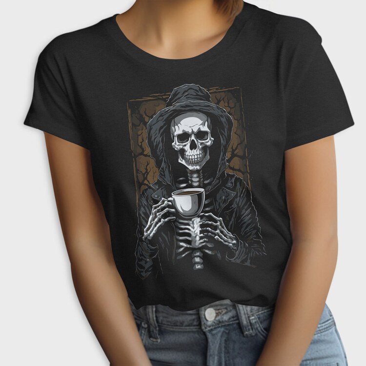 Skeleton Coffee Grave, Tricou Femei