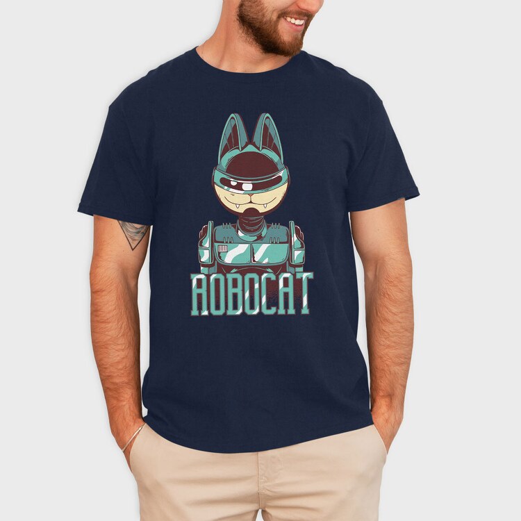 Robocat, Tricou Barbati (Unisex)