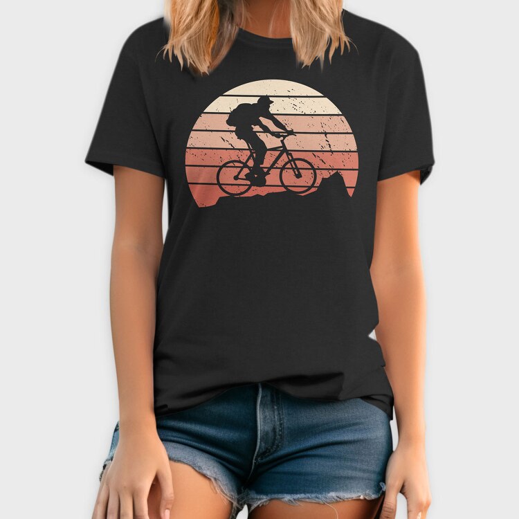 Mountain Bike Vintage, Tricou Barbati (Unisex)