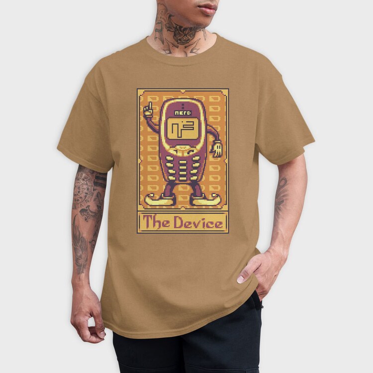 Pixelart Tarot Card the Device, Tricou Barbati (Unisex)