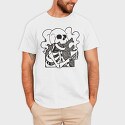 Skeleton Coffee, Tricou Barbati (Unisex)