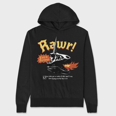 Rawr, Hanorac Oversize Barbati (Unisex)