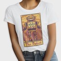 Pixelart Tarot Card the Robot, Tricou Femei