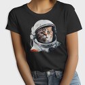Realistic Astronaut Cat, Tricou Femei