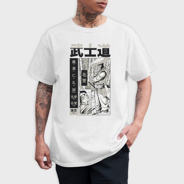 Samurai Bushido 1, Tricou Barbati (Unisex)