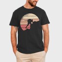 Mountain Climbing Retro Sunset, Tricou Barbati (Unisex)