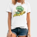 Pizza Brocoli Cartoon, Tricou Barbati (Unisex)