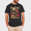 Skeleton Fiery Tongle, Tricou Barbati (Unisex)
