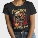Skeleton Fiery Tongle, Tricou Femei