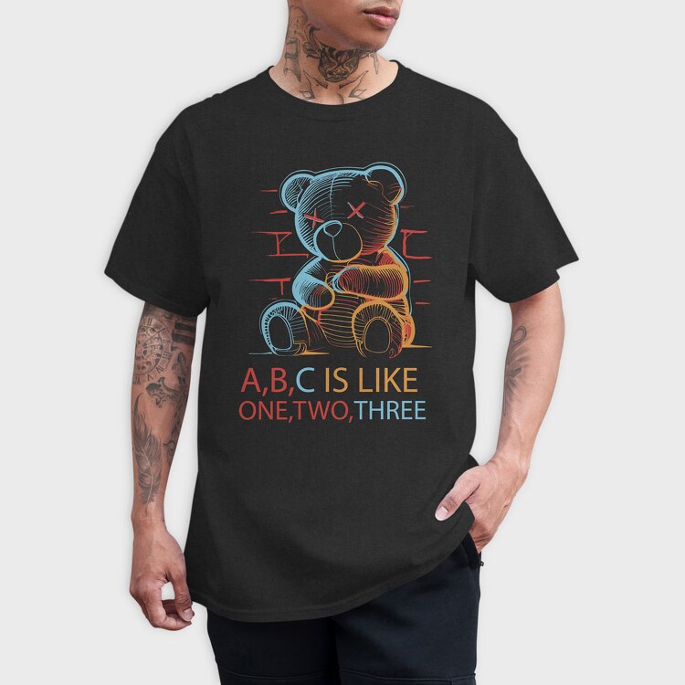One Two Three, Tricou Barbati (Unisex)