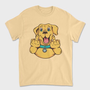 Middle Finger Labrador, Tricou Barbati (Unisex)