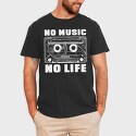 No Music No Life, Tricou Barbati (Unisex)
