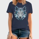 Polygonal White Wolf, Tricou Barbati (Unisex)