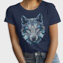 Polygonal White Wolf, Tricou Femei