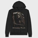 Grinning Death, Hanorac Oversize Barbati (Unisex)