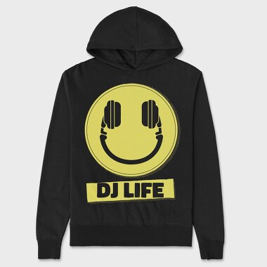 DJ Life, Hanorac Oversize Barbati (Unisex)