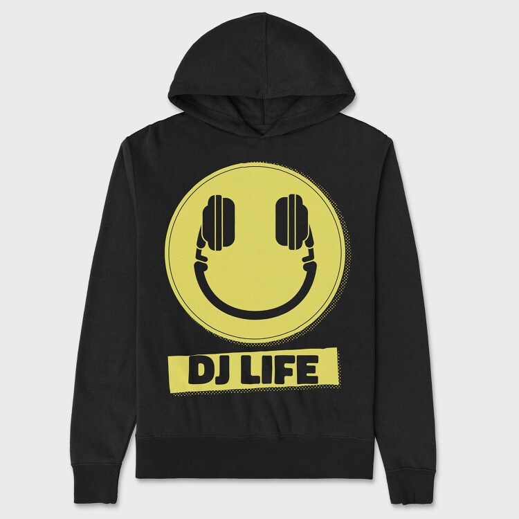 DJ Life, Hanorac Oversize Barbati (Unisex)