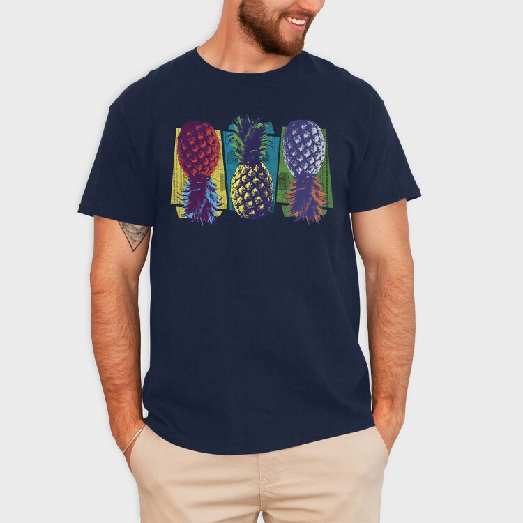 Pop Art Pineapple, Tricou Barbati (Unisex)
