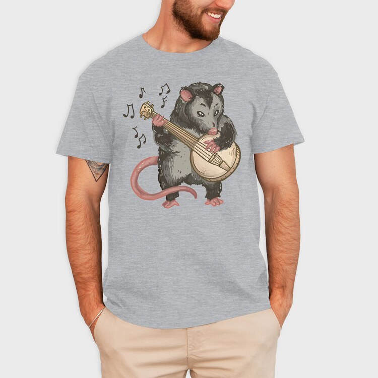 Possum Banjo, Tricou Barbati (Unisex)