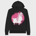 Llama Bride, Hanorac Oversize Barbati (Unisex)