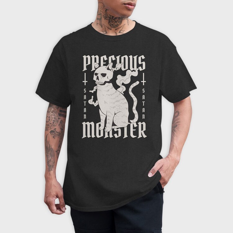 Precious Monster Cat, Tricou Barbati (Unisex)