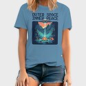 Outer Space Inner Peace Camping, Tricou Barbati (Unisex)