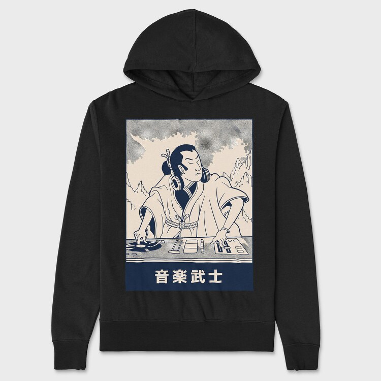 Samurai Dj, Hanorac Oversize Barbati (Unisex)