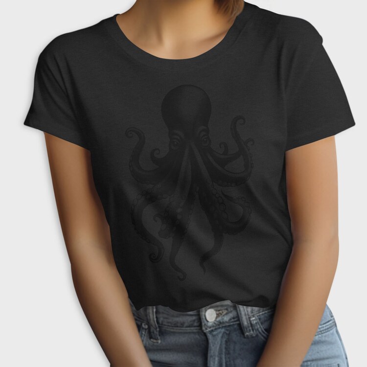 Octopus Monochrome, Tricou Femei