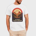 Mountain Sun Find Freedom, Tricou Barbati (Unisex)
