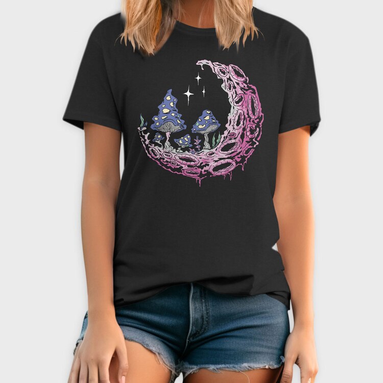 Psychedelic Moon, Tricou Barbati (Unisex)