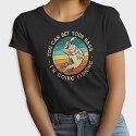 Retro Bass Fishing Quote, Tricou Femei