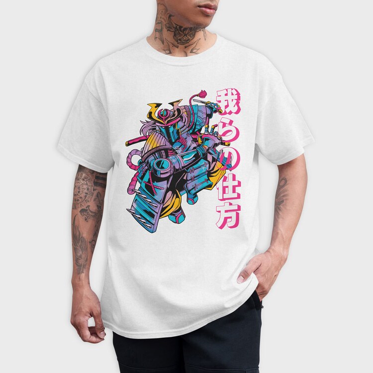 Samurai Sci Fi Warrior, Tricou Barbati (Unisex)
