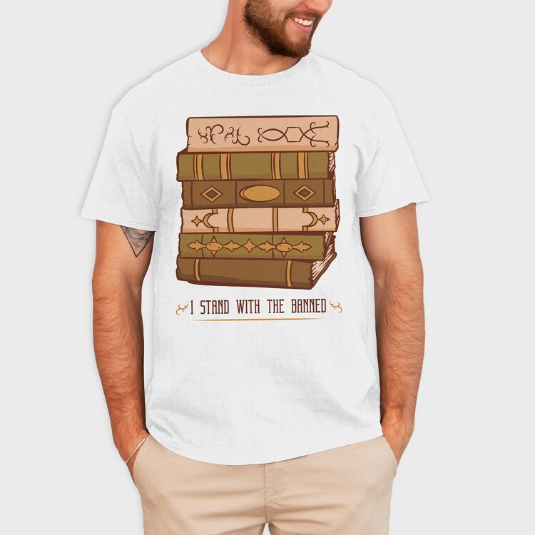 Retro Book Tower, Tricou Barbati (Unisex)