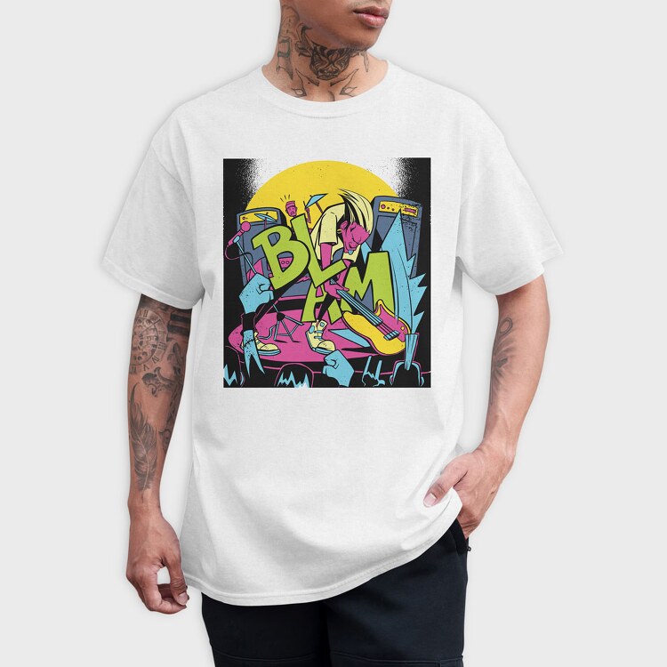 Rockstar Smash Guitar, Tricou Barbati (Unisex)