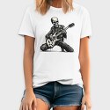 Skeleton Playing Electric Guitar, Tricou Barbati (Unisex)