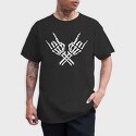 Skeleton Rock Horns, Tricou Barbati (Unisex)