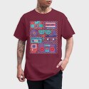 Retro Elements, Tricou Barbati (Unisex)